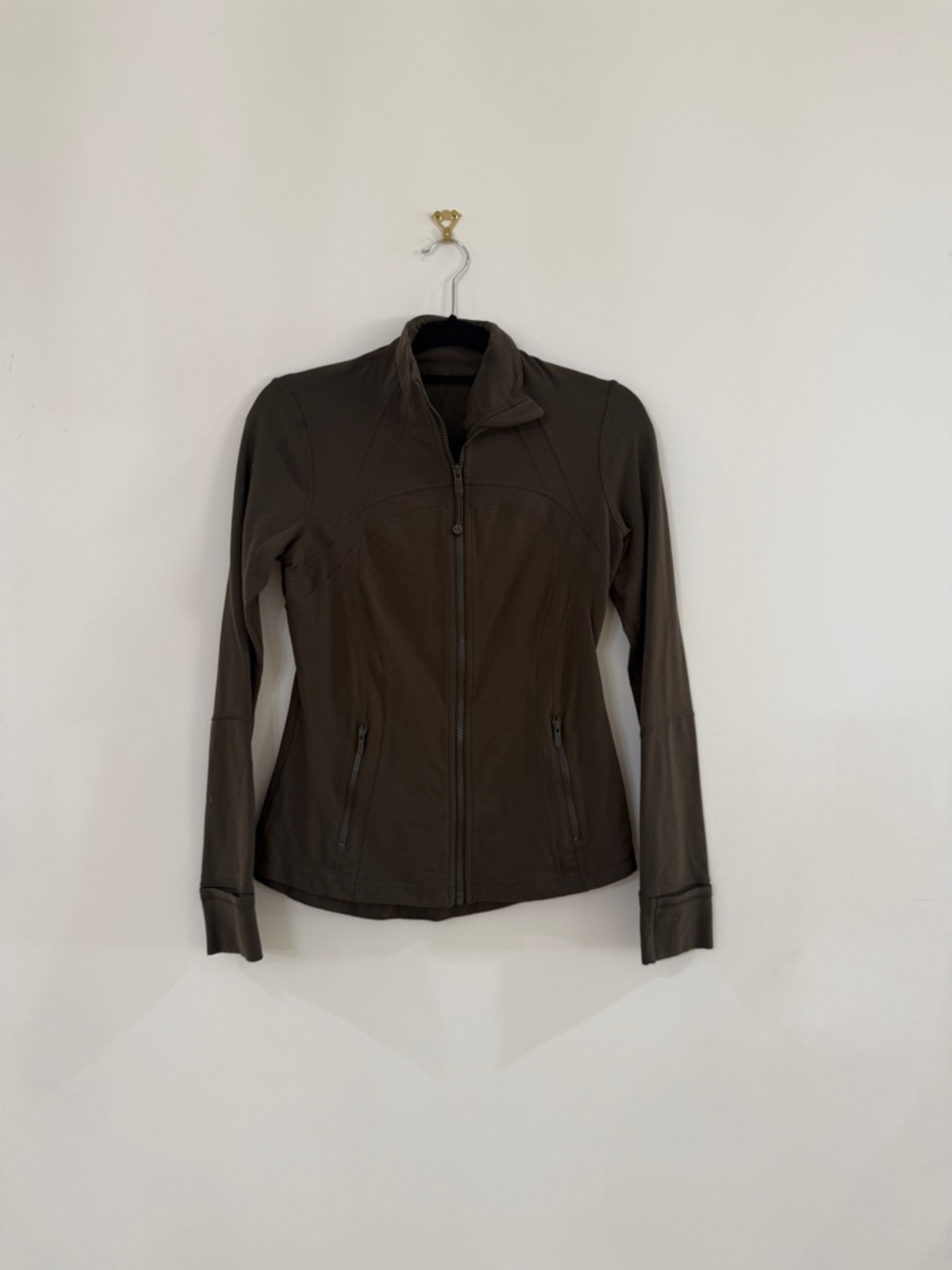 lululemon athletica Olive Green Zip-Up Utility Jacket